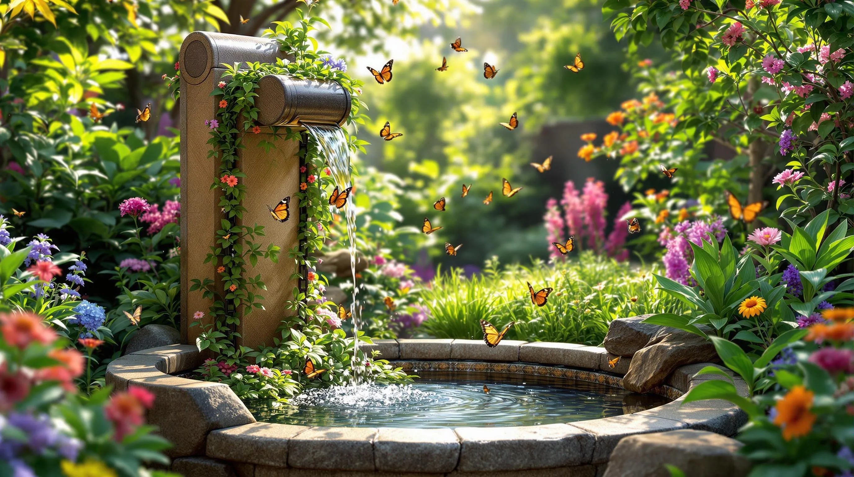 8 garden fountain ideas
