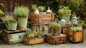 Showcasing Plants in Nostalgic Transportation Pieces