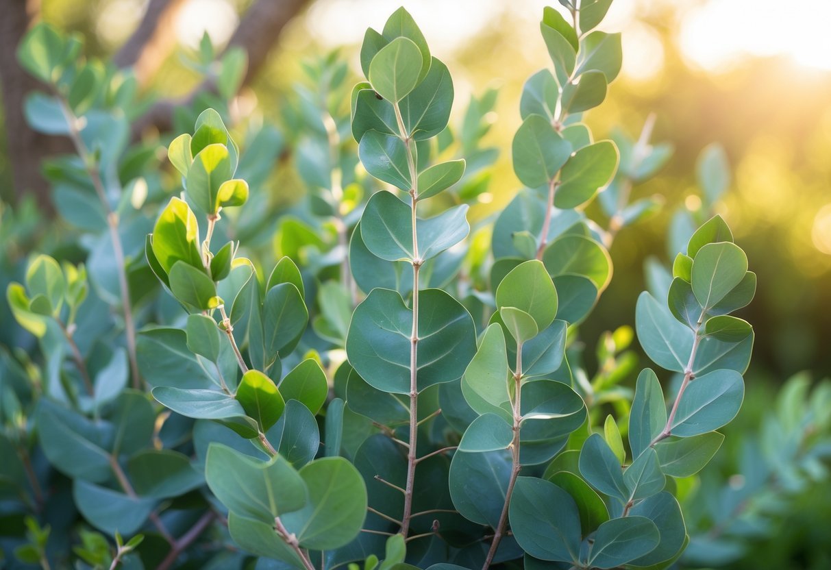 22+ Plants That Repel Mosquitoes: Effective Varieties for Your US Garden 13 Close-up of healthy eucalyptus plants with green leaves outdoors in natural light.