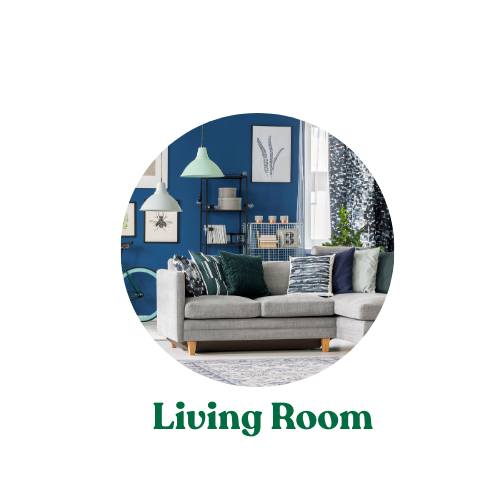 Mau Kem va Xanh la Don gian Hinh ve mot net San pham ve sinh Logo