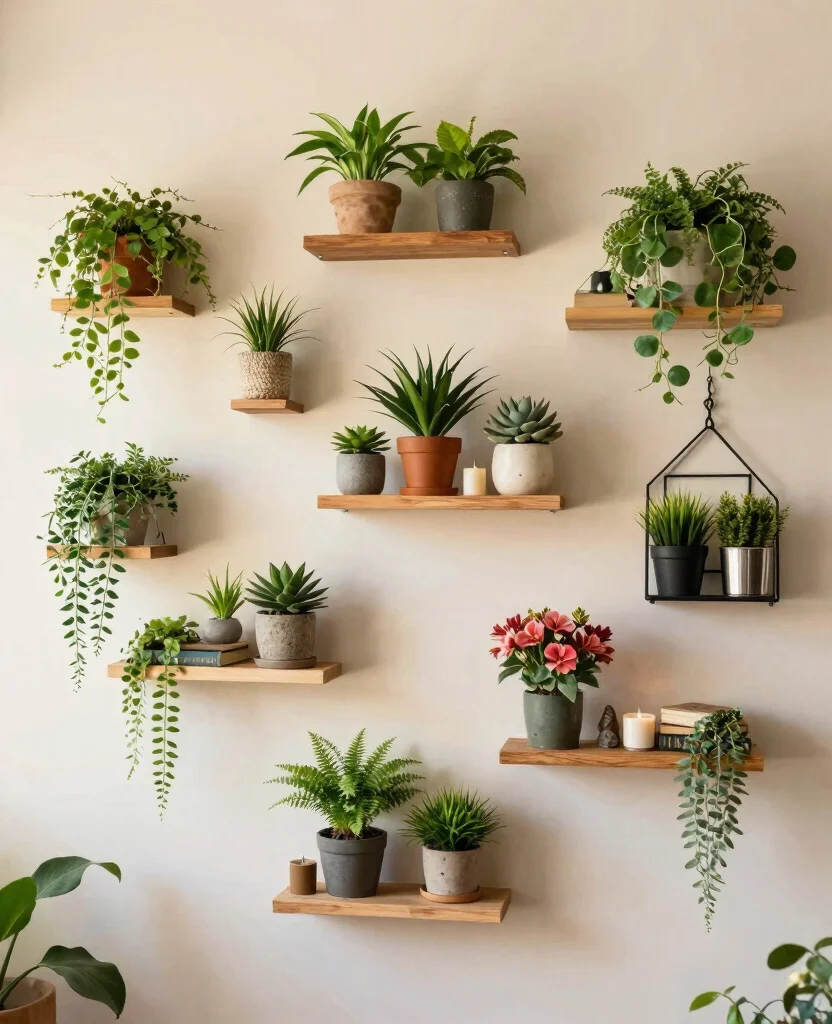 16 House Plant Display Ideas for Living Room Focal Points 6 16 House Plant Display Ideas for Living Room Focal Points 5. Plant Display Shelves 0