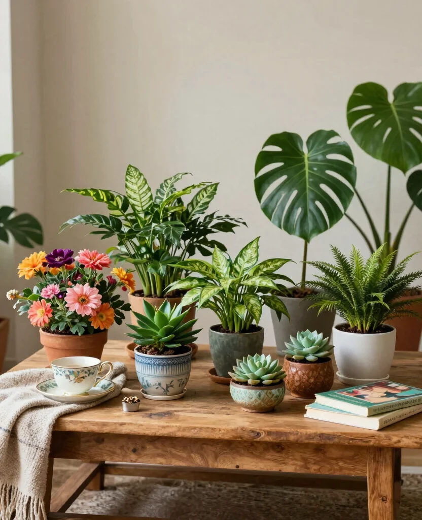 16 House Plant Display Ideas for Living Room Focal Points 7 16 House Plant Display Ideas for Living Room Focal Points 6. Creative Plant Arrangements 0