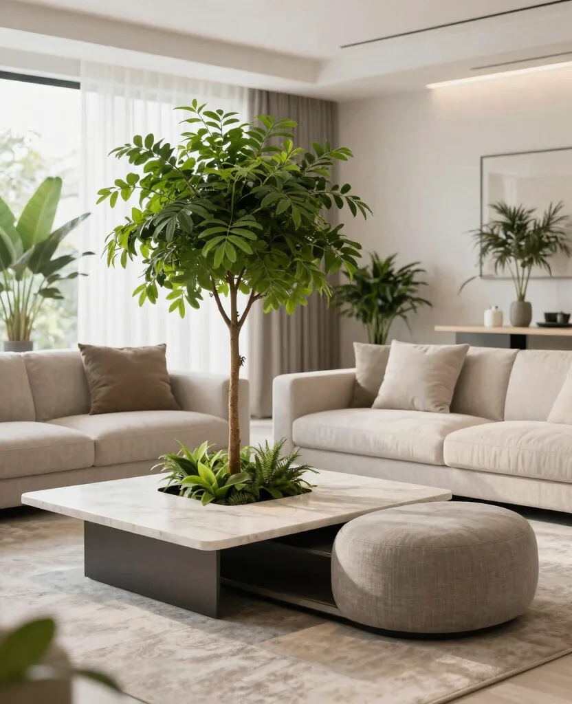16 Indoor Plant Display Ideas Small Spaces Will Love 11. Multi Functional Furniture 0
