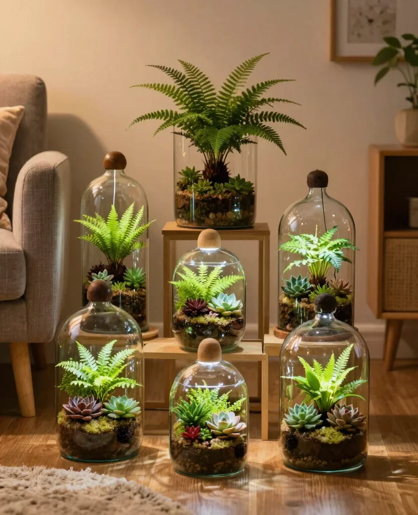 16 Indoor Plant Display Ideas Small Spaces Will Love 12. Plant Terrariums 0