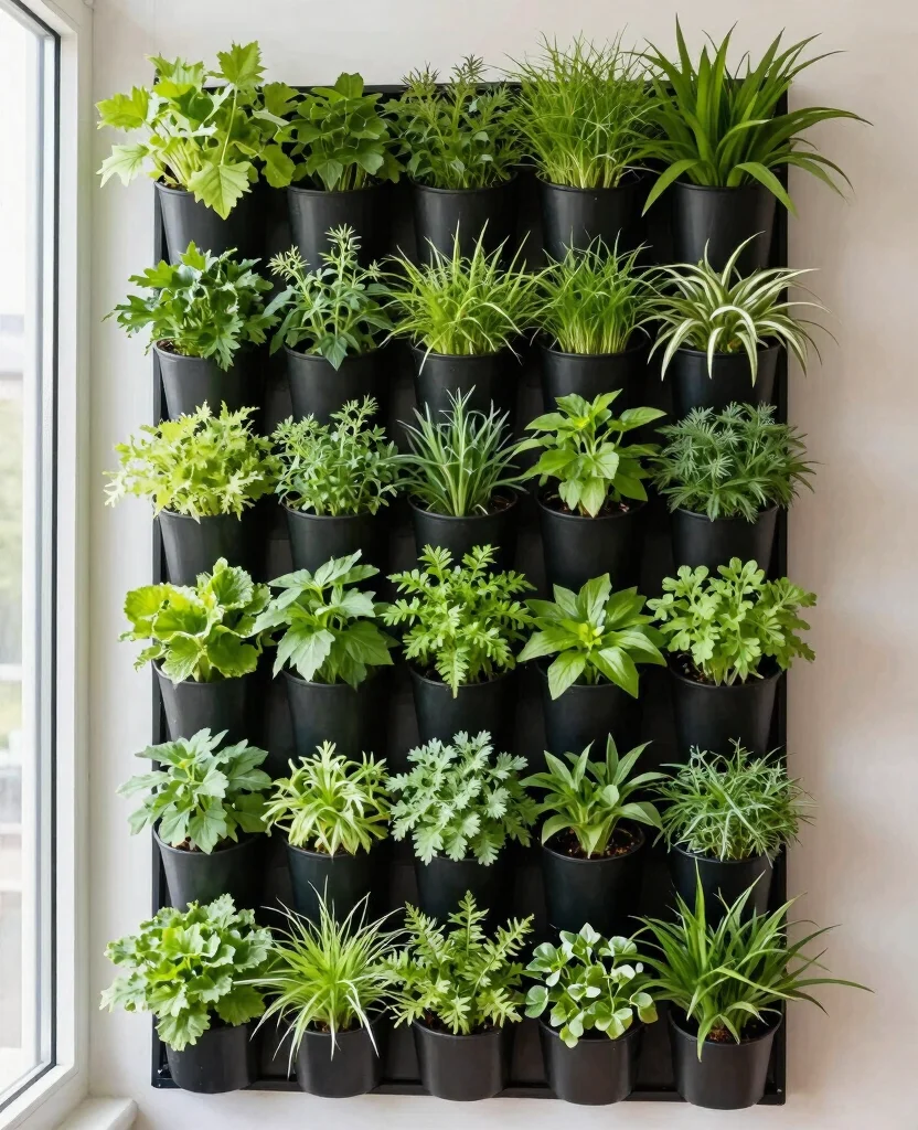 16 Plant Window Display Ideas to Maximize Natural Light 9 16 Plant Window Display Ideas to Maximize Natural Light 8. Vertical Garden Panels 0