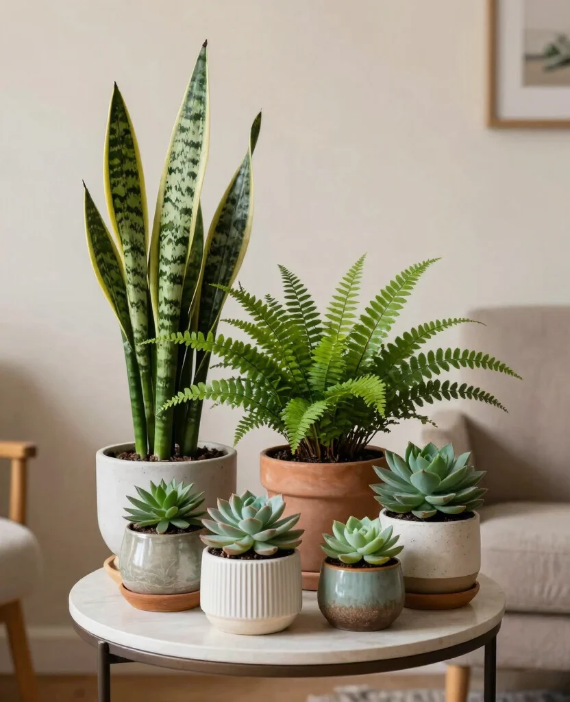 17 Indoor Plant Display Ideas to Refresh Your Living Space 10. Cluster Arrangements 0