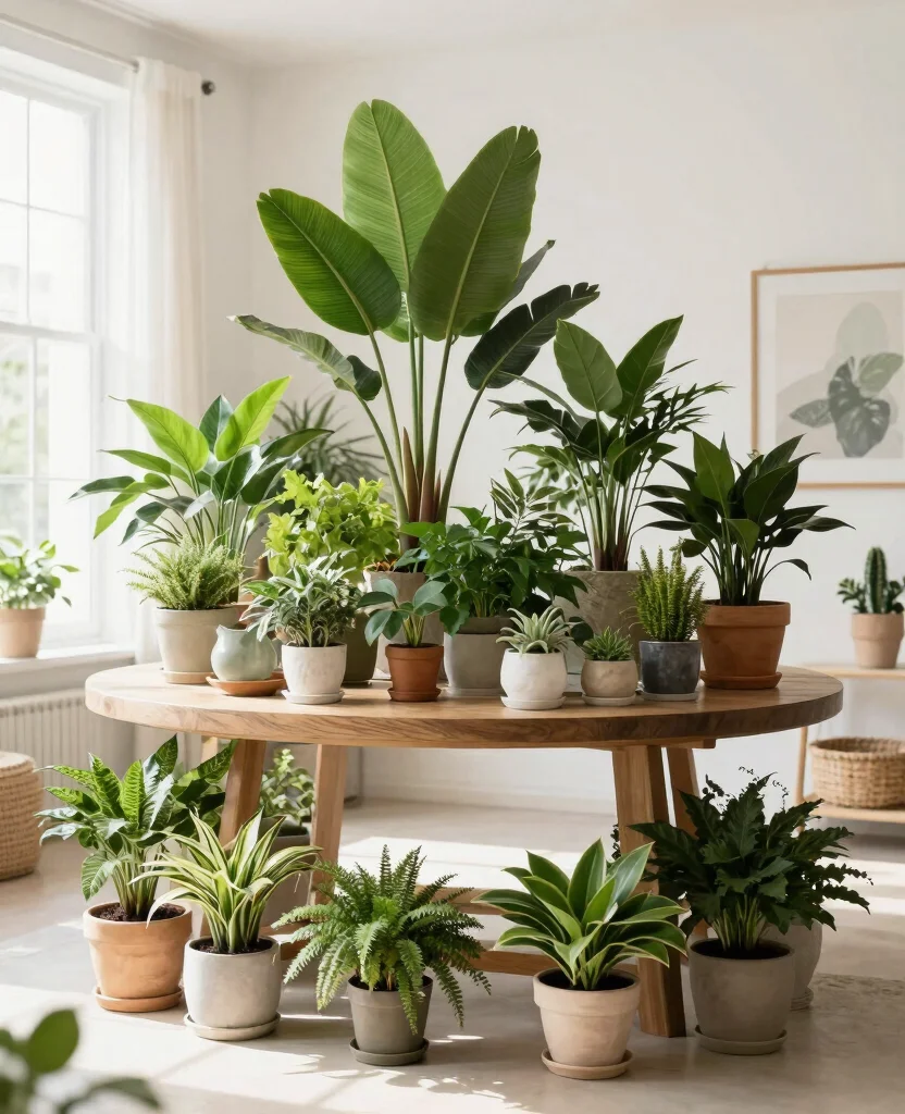 17 Indoor Plant Display Ideas to Refresh Your Living Space 16. Indoor Garden Tables 0