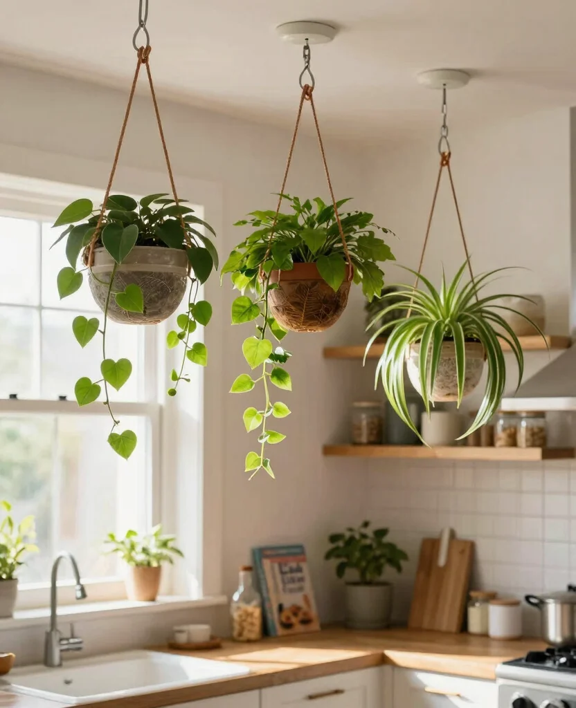 17 Indoor Plant Display Ideas to Refresh Your Living Space 2. Hanging Planters 0