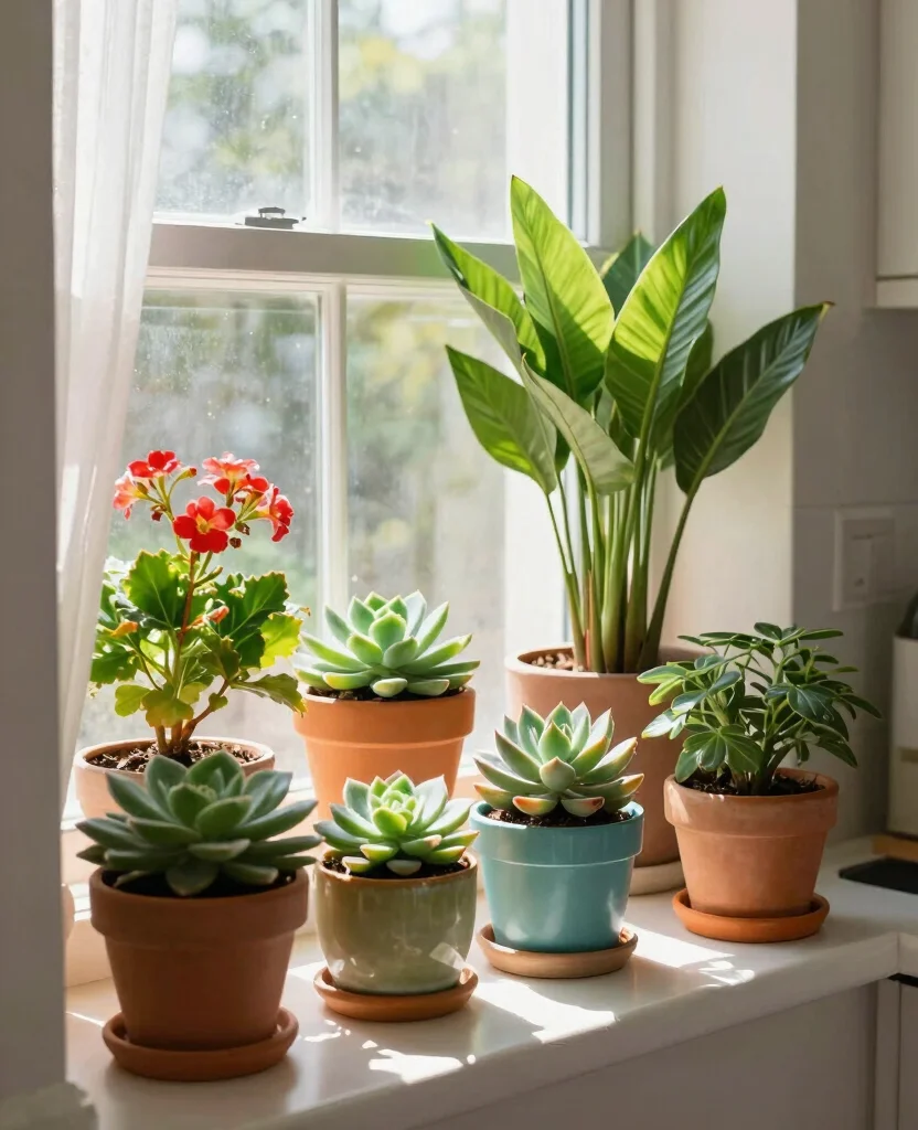 17 Indoor Plant Display Ideas to Refresh Your Living Space 3. Windowsill Wonderland 0