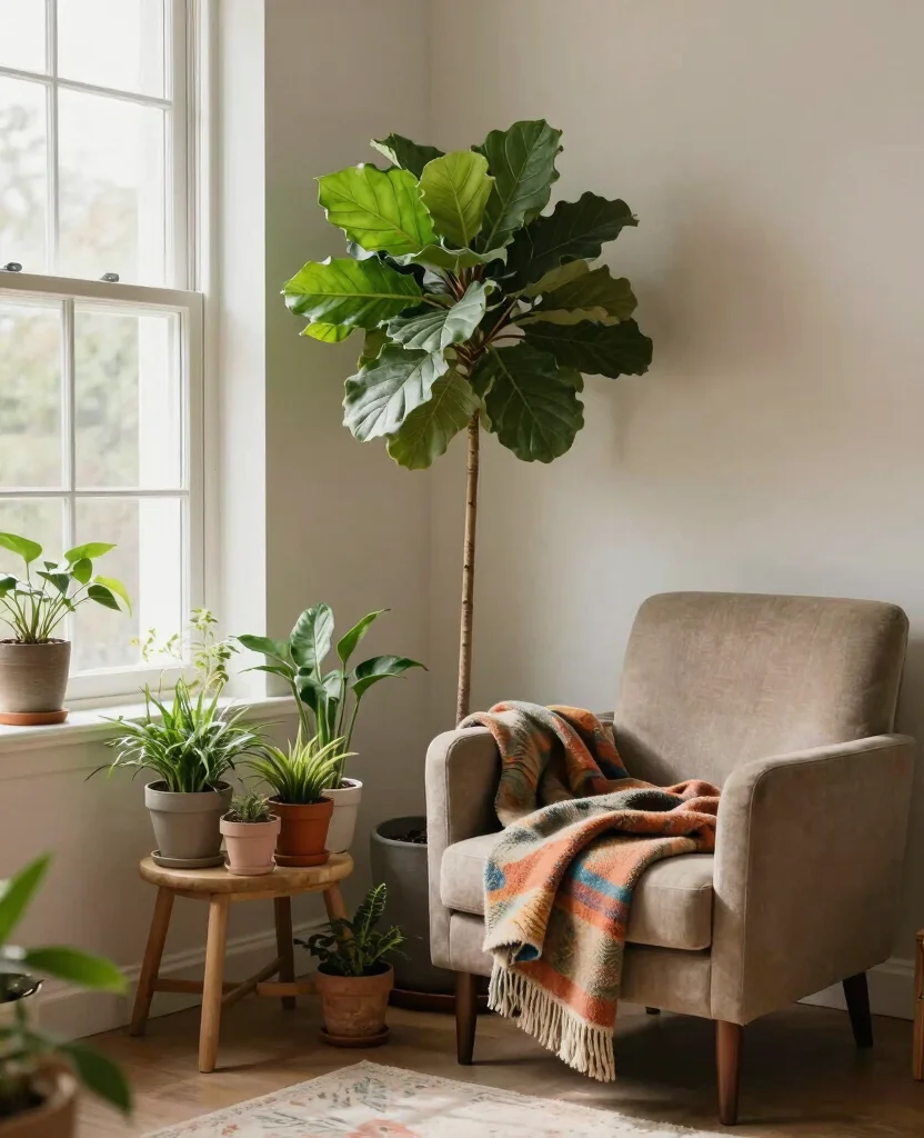 17 Indoor Plant Display Ideas to Refresh Your Living Space 5. Corner Plant Nooks 0