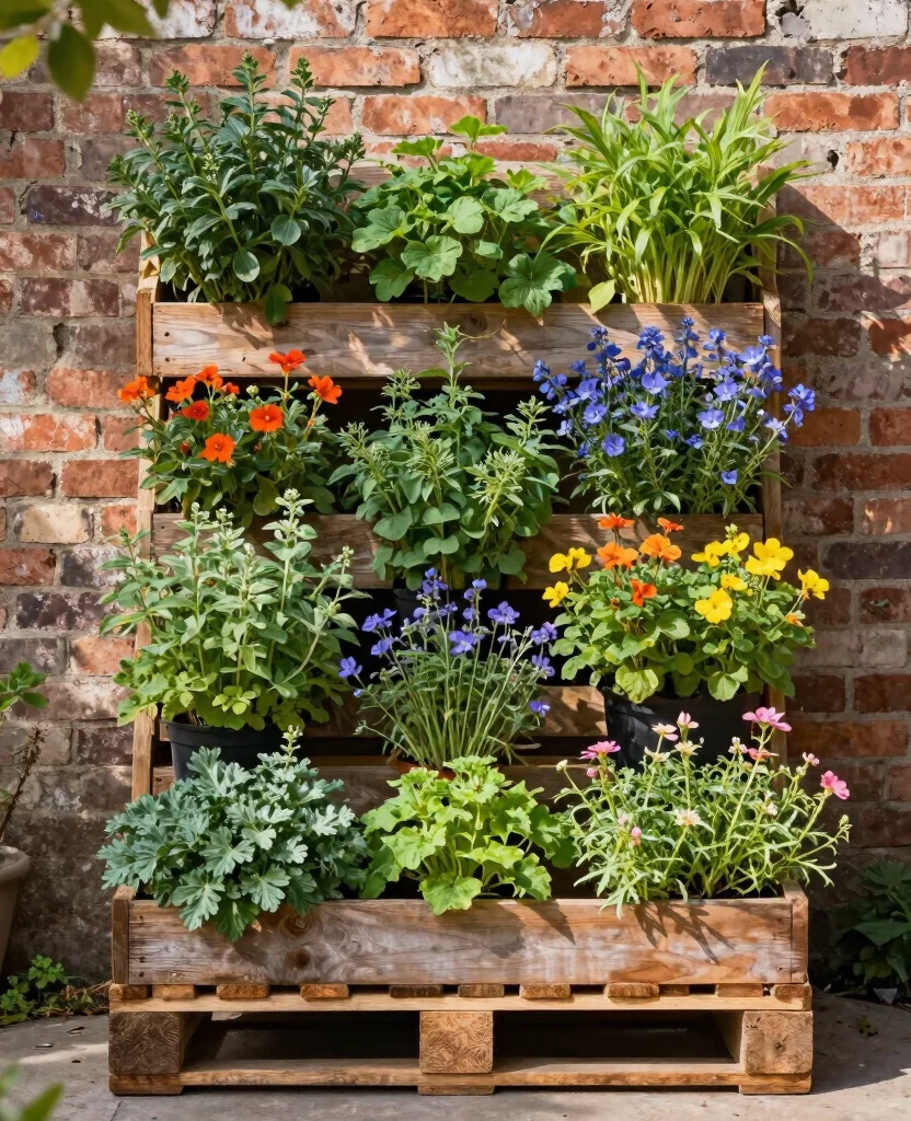 17 Unique Plant Display Ideas That Stand Out From the Rest 5. Repurposed Pallet Garden 0