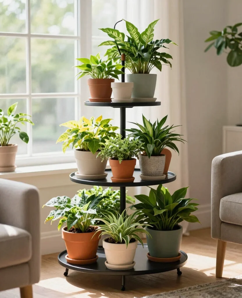 17 Unique Plant Display Ideas That Stand Out From the Rest 8. Tiered Plant Stands 0