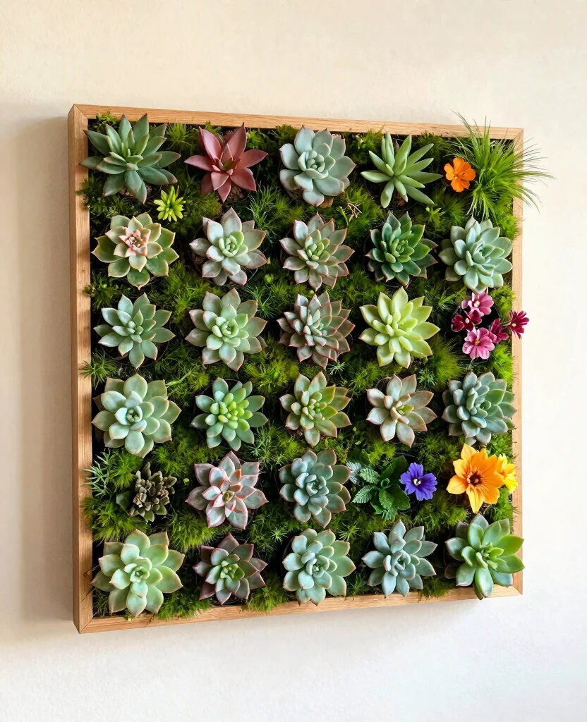 17 Unique Plant Display Ideas That Stand Out From the Rest 9. Green Wall Art 0