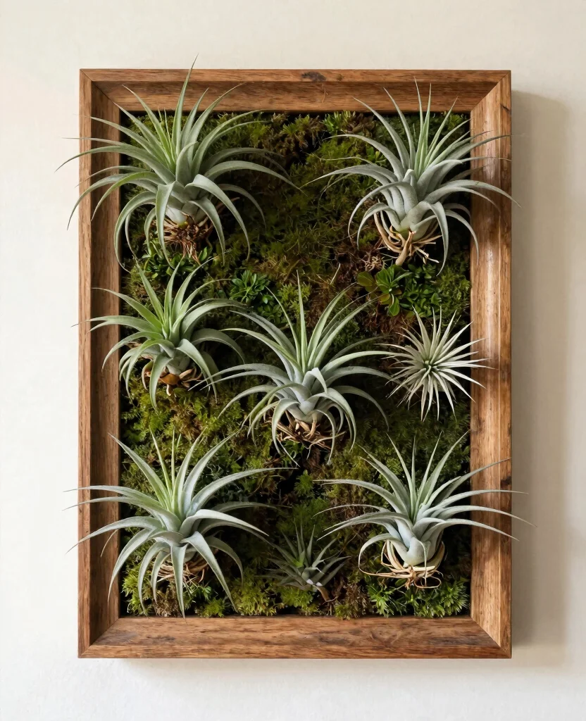 18 Air Plant Display Ideas to Elevate Your Home Decor 10. Air Plant Frames 0