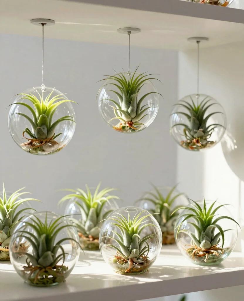 18 Air Plant Display Ideas to Elevate Your Home Decor 7. Air Plant Orbs 0