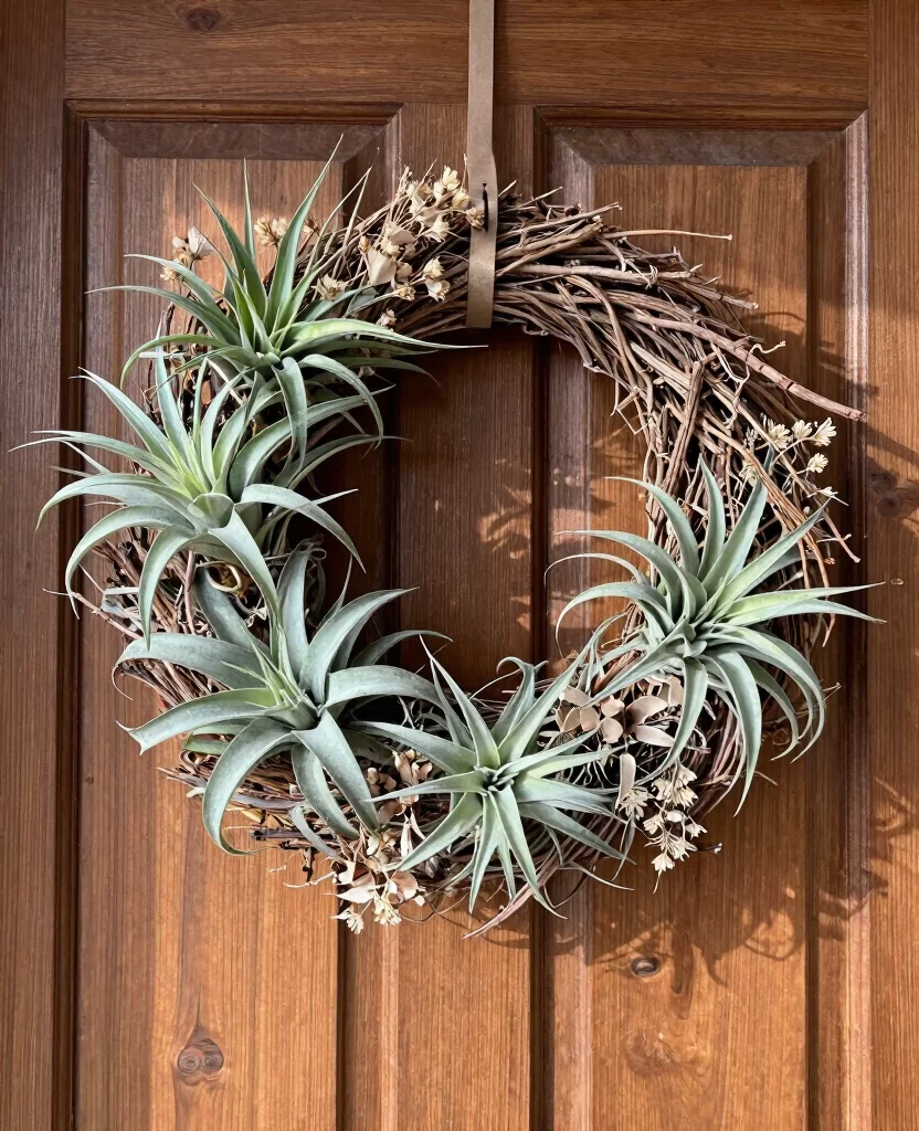 18 Air Plant Display Ideas to Elevate Your Home Decor 8. Air Plant Wreaths 0
