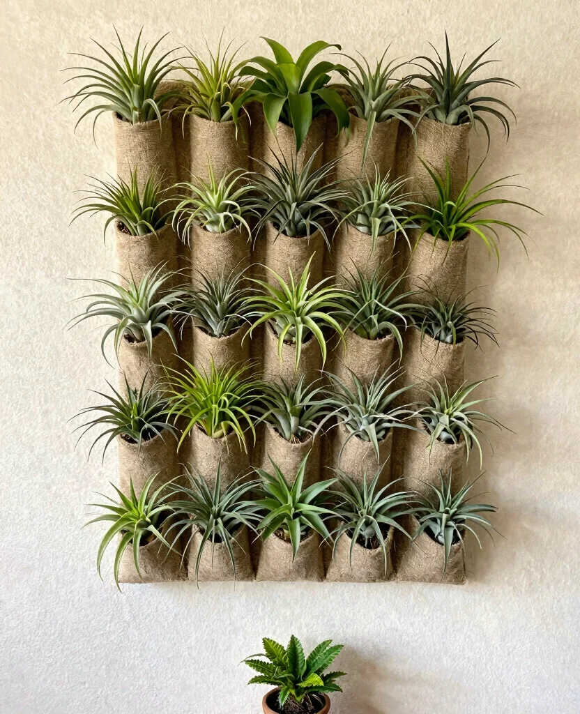 18 Hanging Air Plant Display Ideas for a Vertical Garden 4. Vertical Wall Planters 0