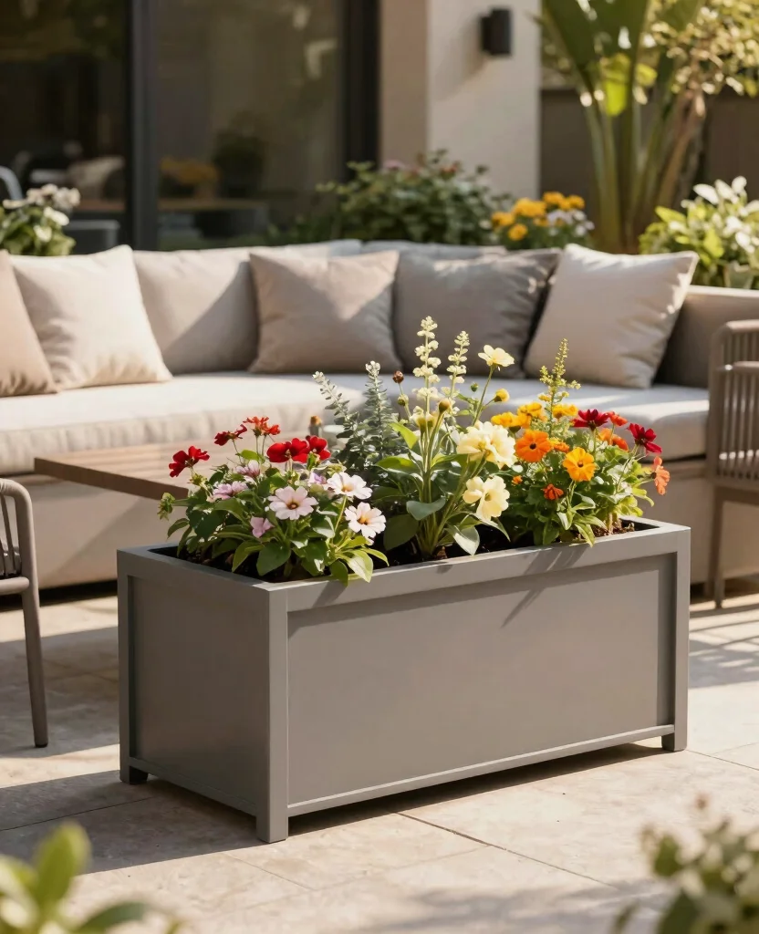 18 Outdoor Plant Display Ideas for Your Porch or Patio 18. Multi Purpose Planters 0