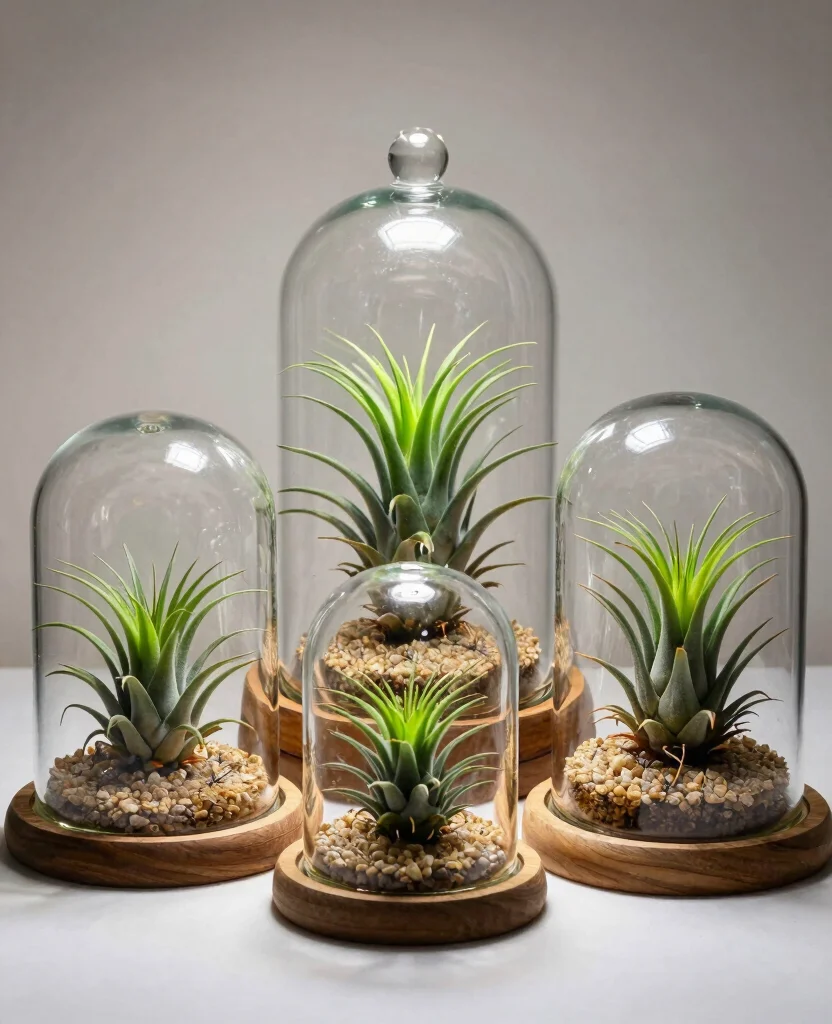 19 Air Plant Display Ideas Unique and Artistic Styles 10. Air Plant Cloche Displays 0