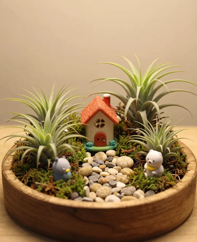 19 Air Plant Display Ideas Unique and Artistic Styles 13. Air Plant Fairy Garden 0