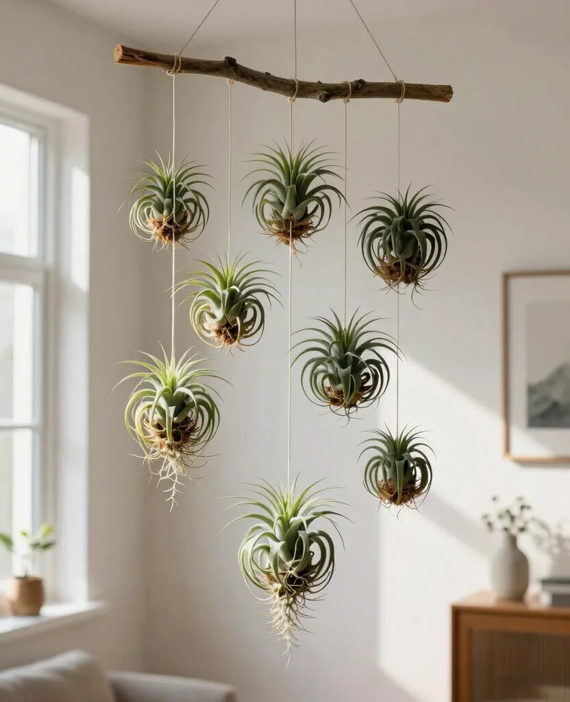 19 Air Plant Display Ideas Unique and Artistic Styles 7. Air Plant Mobile 0