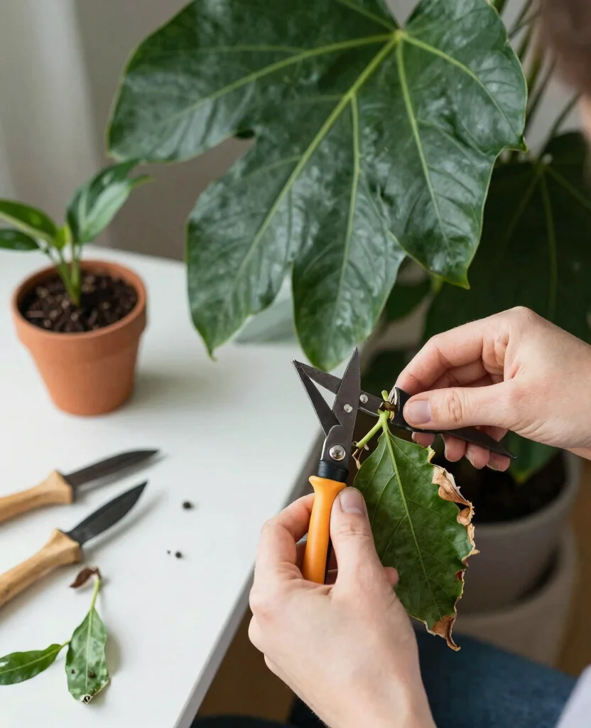 19 Large Plant Display Indoor Tips for Massive Greenery 17. Dont Forget About Regular Pruning 0