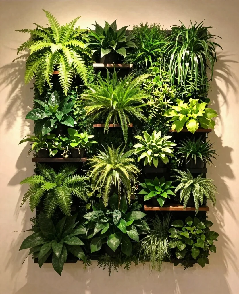 19 Large Plant Display Indoor Tips for Massive Greenery 8. Try Vertical Wall Gardens 0