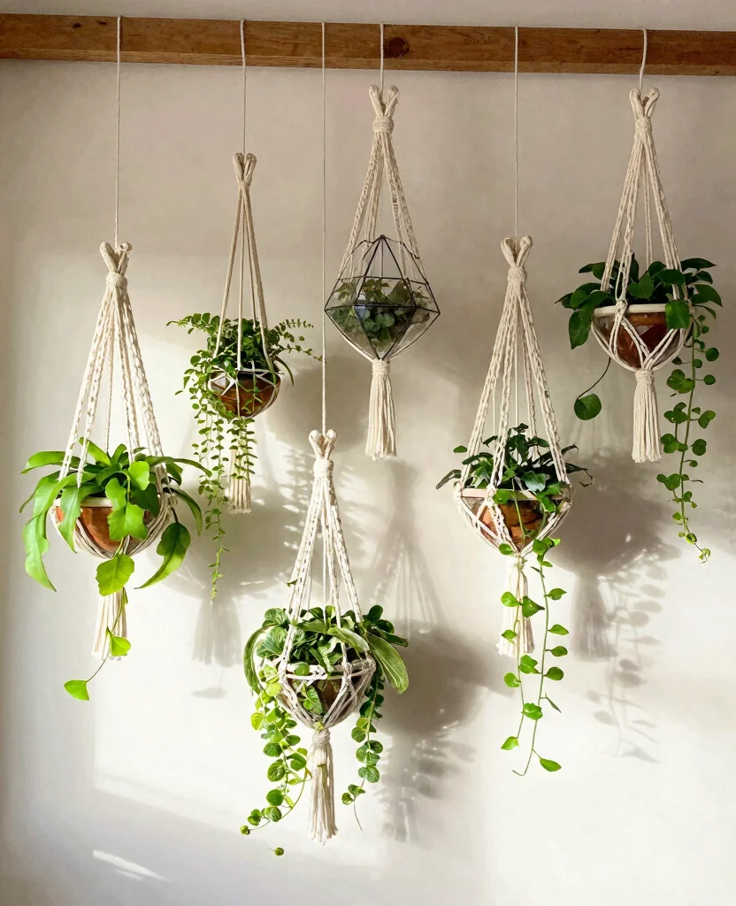 20 Creative Plant Display Indoor Setups for Art Lovers 1. Hanging Garden of Delight 0