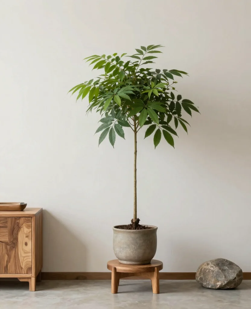 20 Creative Plant Display Indoor Setups for Art Lovers 12. Minimalist Zen Corner 0