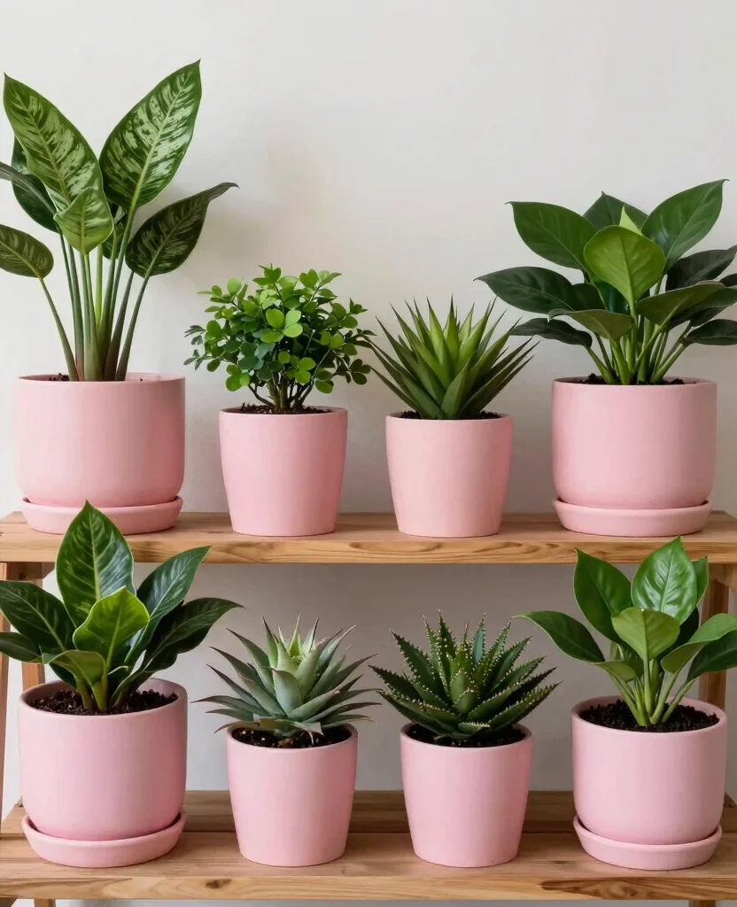 20 Creative Plant Display Indoor Setups for Art Lovers 15. Color Coordinated Displays 0
