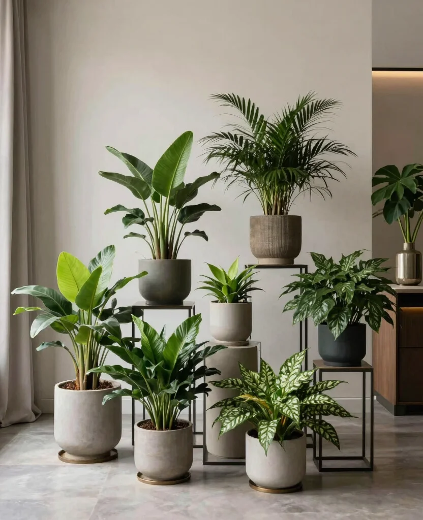 20 Creative Plant Display Indoor Setups for Art Lovers 18. Stylish Plant Stands 0