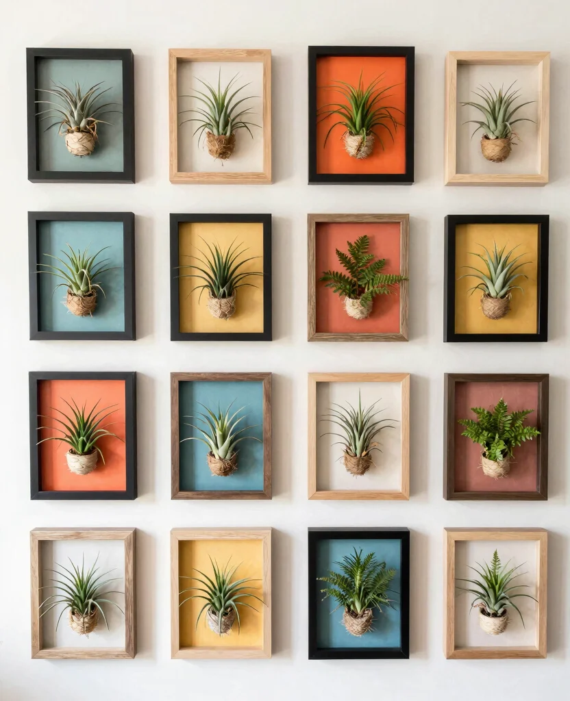 20 Creative Plant Display Indoor Setups for Art Lovers 6. Artistic Plant Frames 0