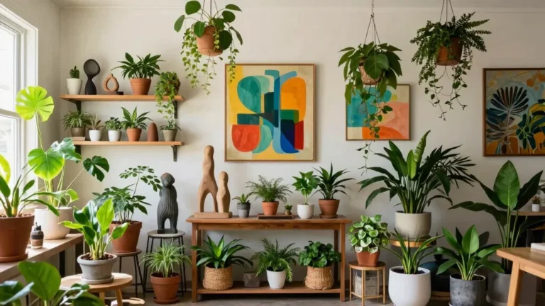 20 Creative Plant Display Indoor Setups for Art Lovers