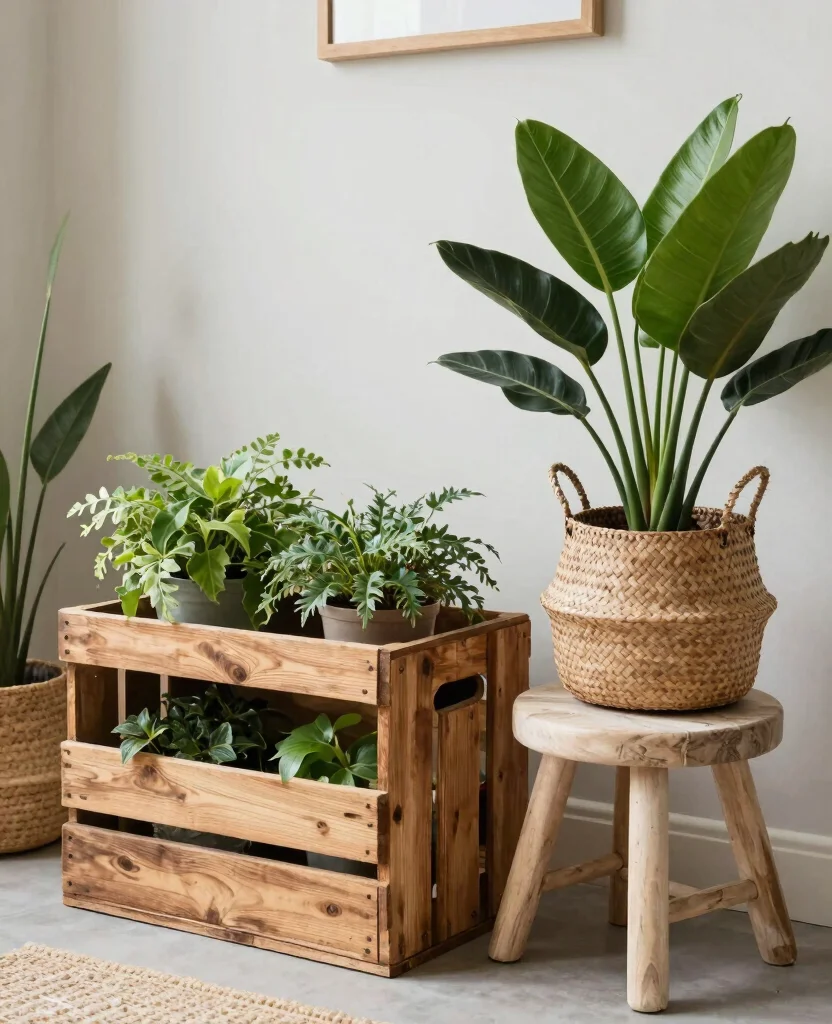 20 House Plant Display Ideas for a Lush Indoor Jungle 10. Outdoor Influence Indoors 0