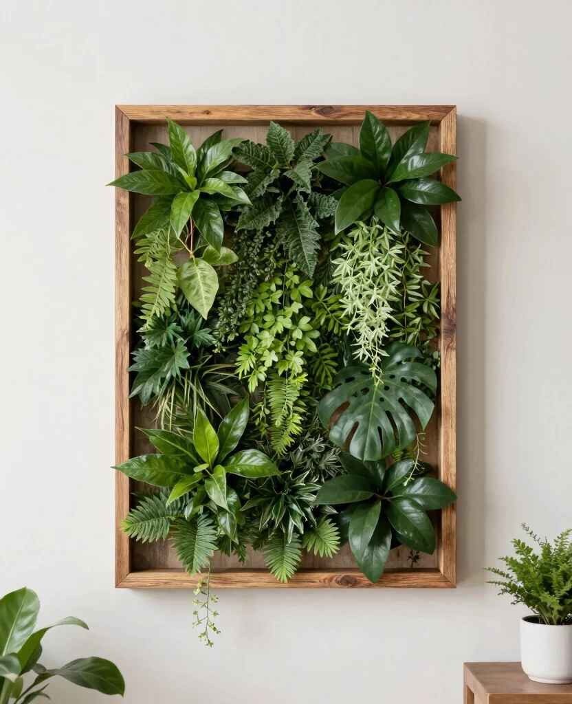 20 House Plant Display Ideas for a Lush Indoor Jungle 13. Plant Frames 0