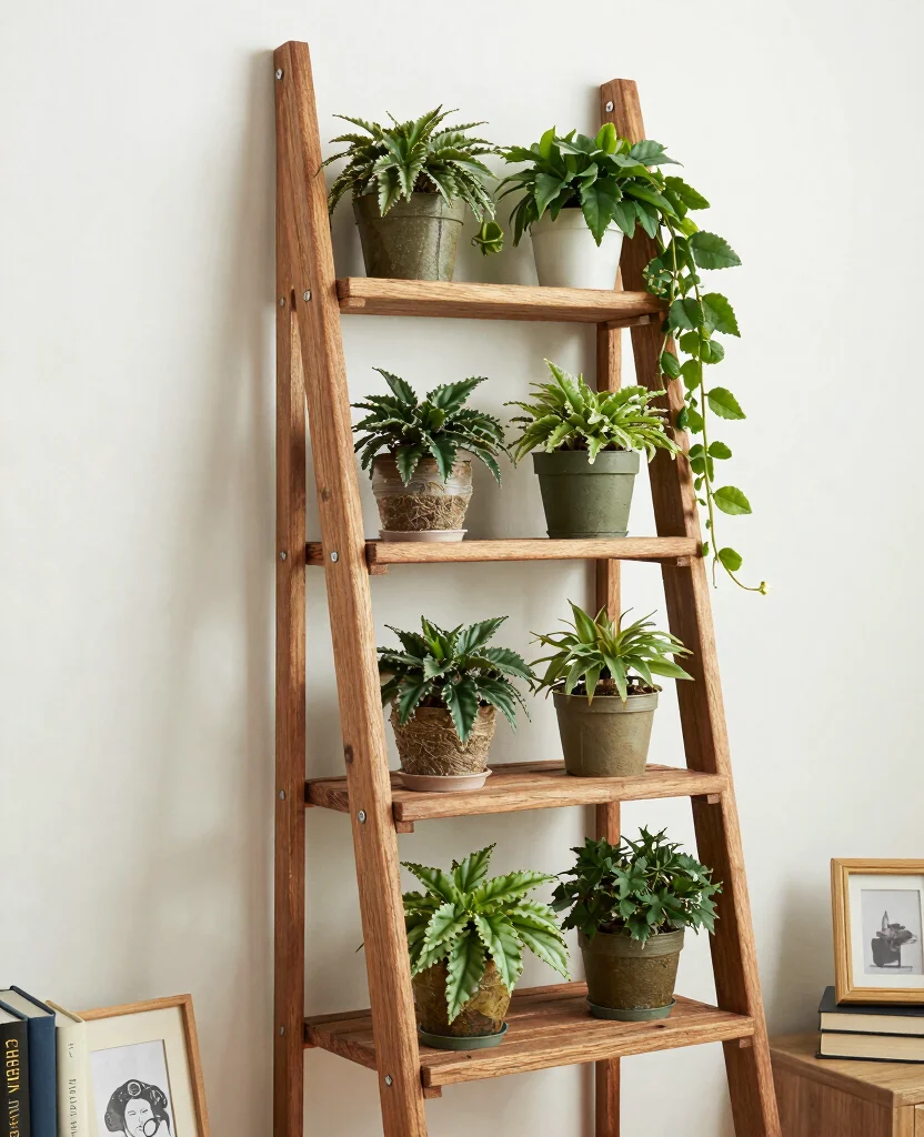 20 Hoya Plant Display Ideas Every Collector Needs to See 7 20 Hoya Plant Display Ideas Every Collector Needs to See 6. Decorative Plant Ladders 0
