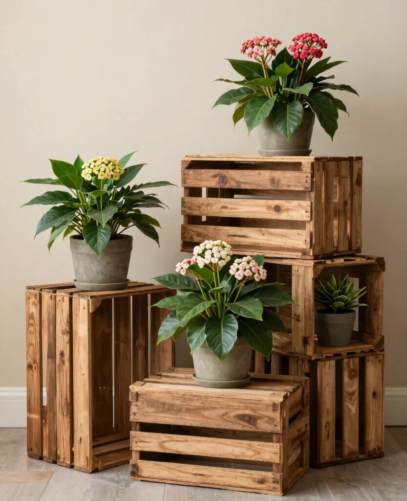 20 Hoya Plant Display Ideas Every Collector Needs to See 9 20 Hoya Plant Display Ideas Every Collector Needs to See 8. Repurposed Wooden Crates 0