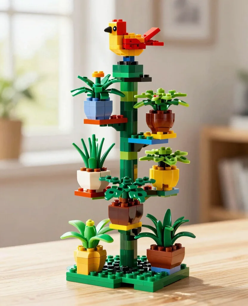 20 LEGO Plant Display Ideas for the Ultimate Botanical Collection 5 20 LEGO Plant Display Ideas for the Ultimate Botanical Collection 4. LEGO Plant Stand 0
