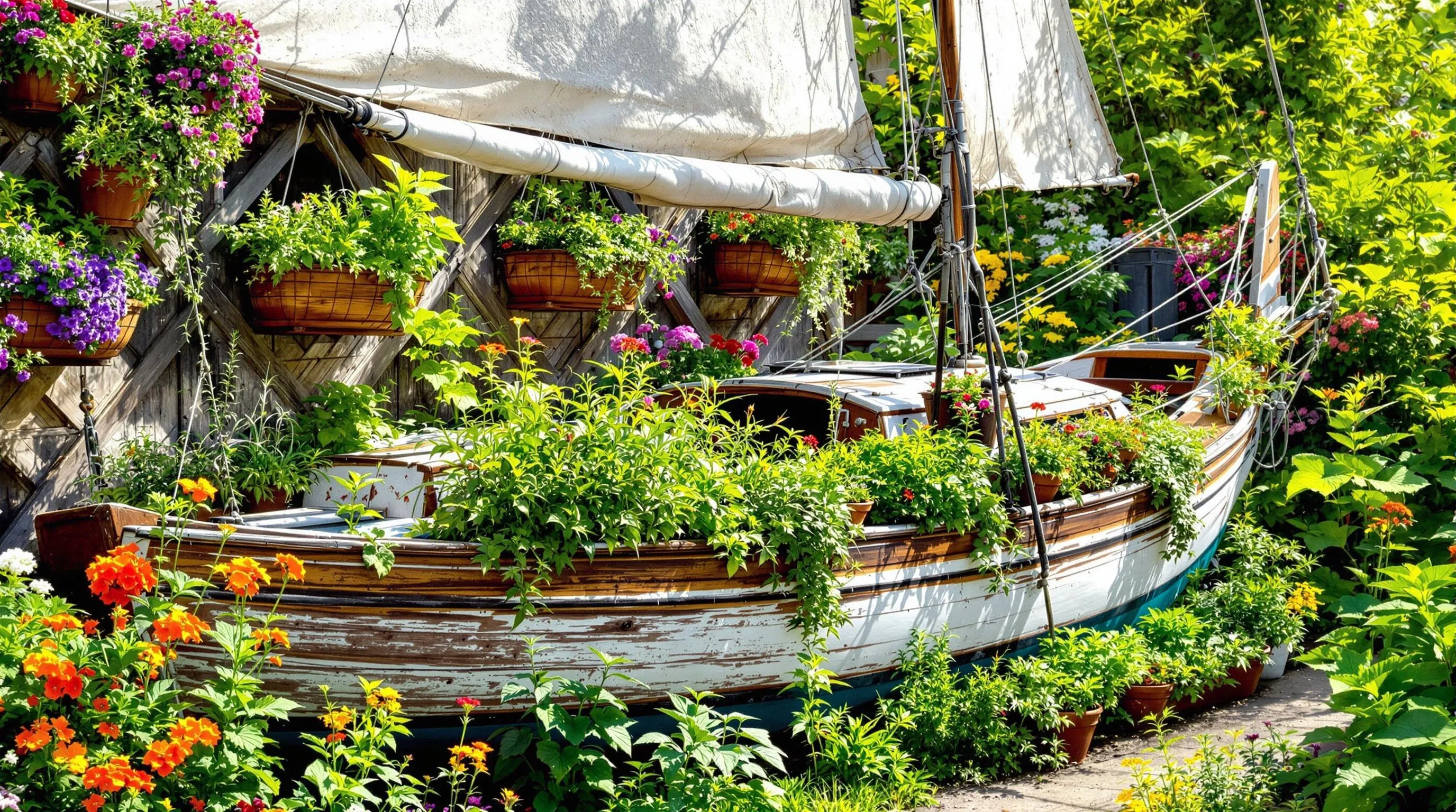 10 Creative Garden Ideas for Repurposing Old Boats into Stunning Backyard Features 4 2 garden ideas for repurposing old boats
