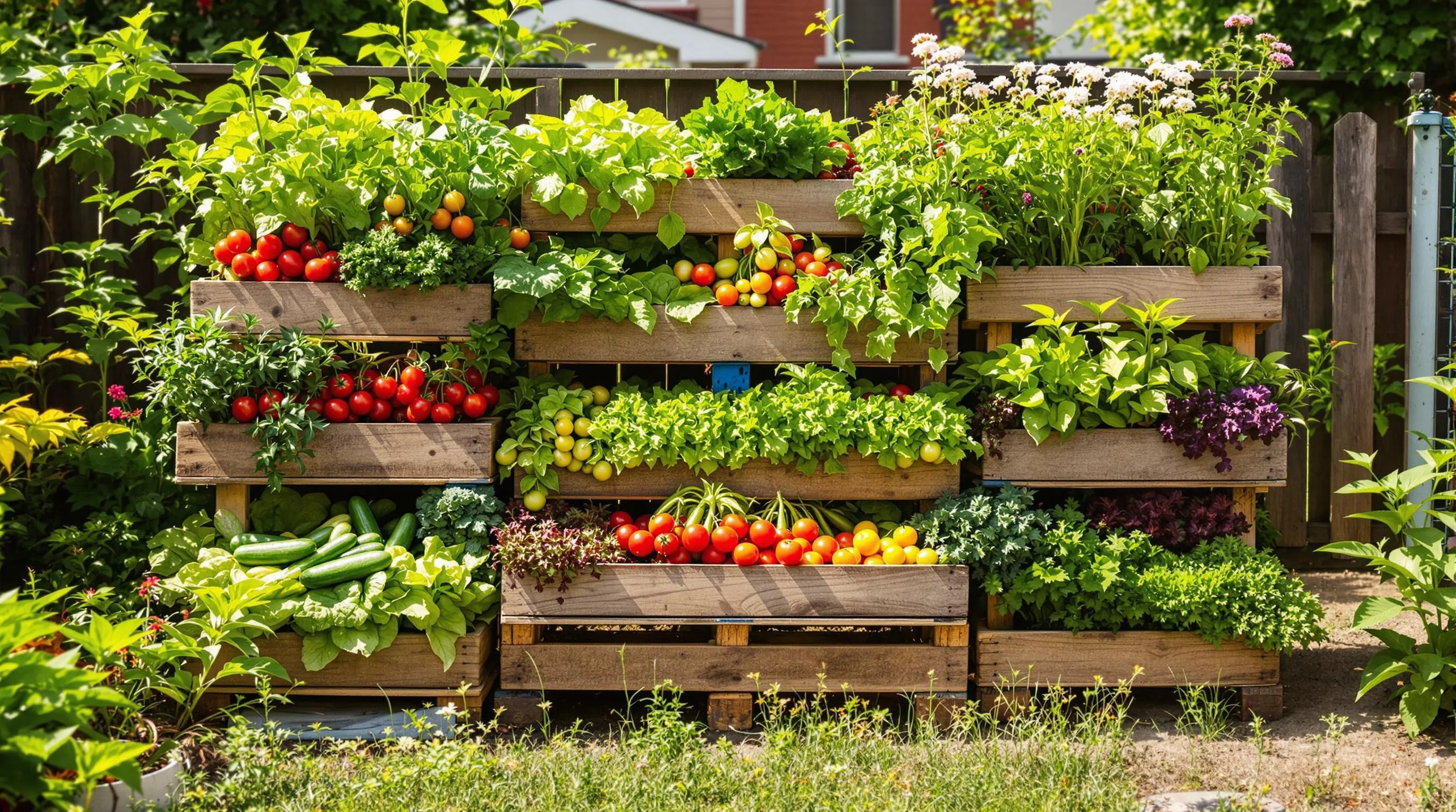 15 DIY Pallet Garden Ideas for Growing Vegetables in Small Spaces 4 2 pallet garden ideas for vegetables