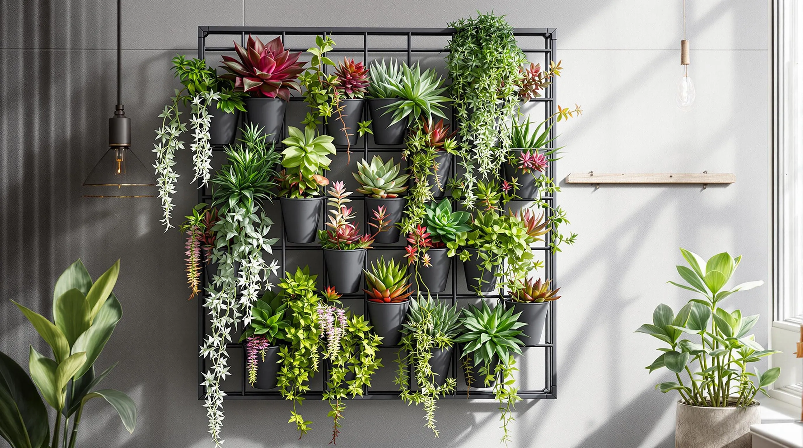 2 succulent wall frame garden ideas