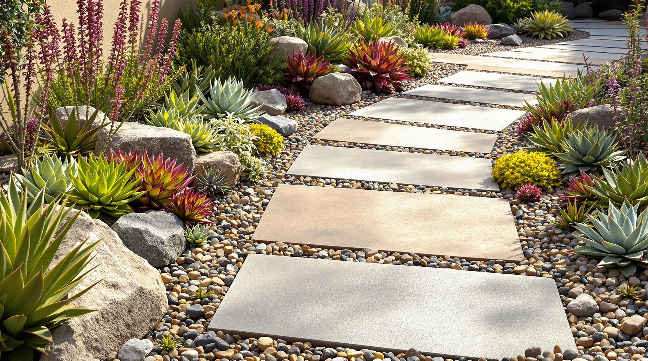 4 succulent rock garden ideas