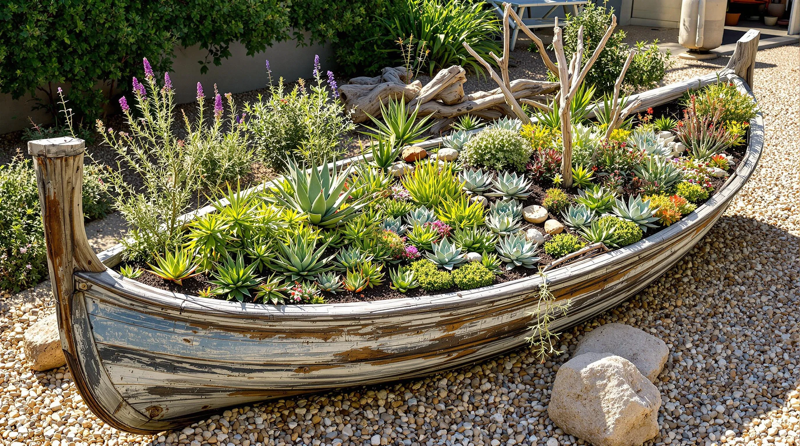 10 Creative Garden Ideas for Repurposing Old Boats into Stunning Backyard Features 7 5 garden ideas for repurposing old boats