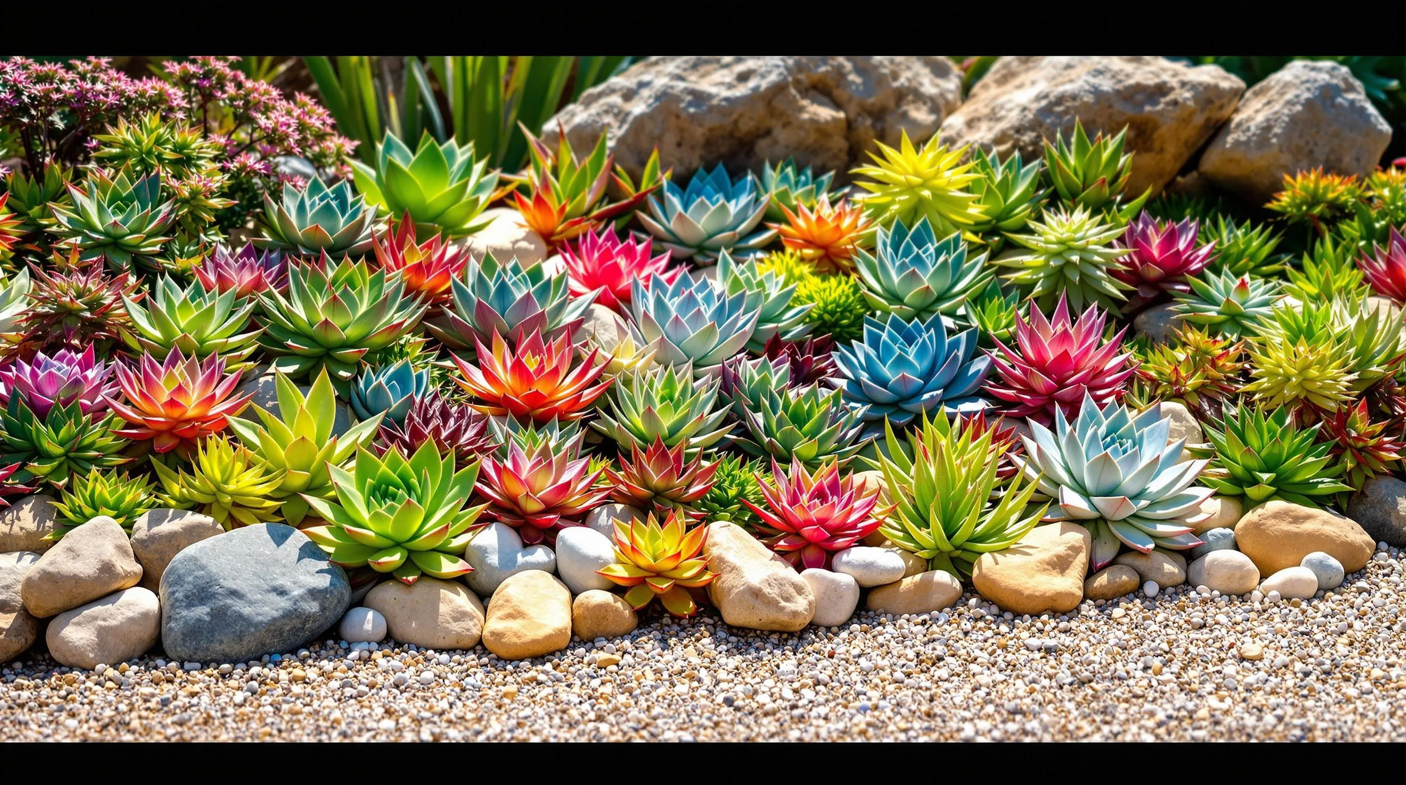 5 succulent rock garden ideas