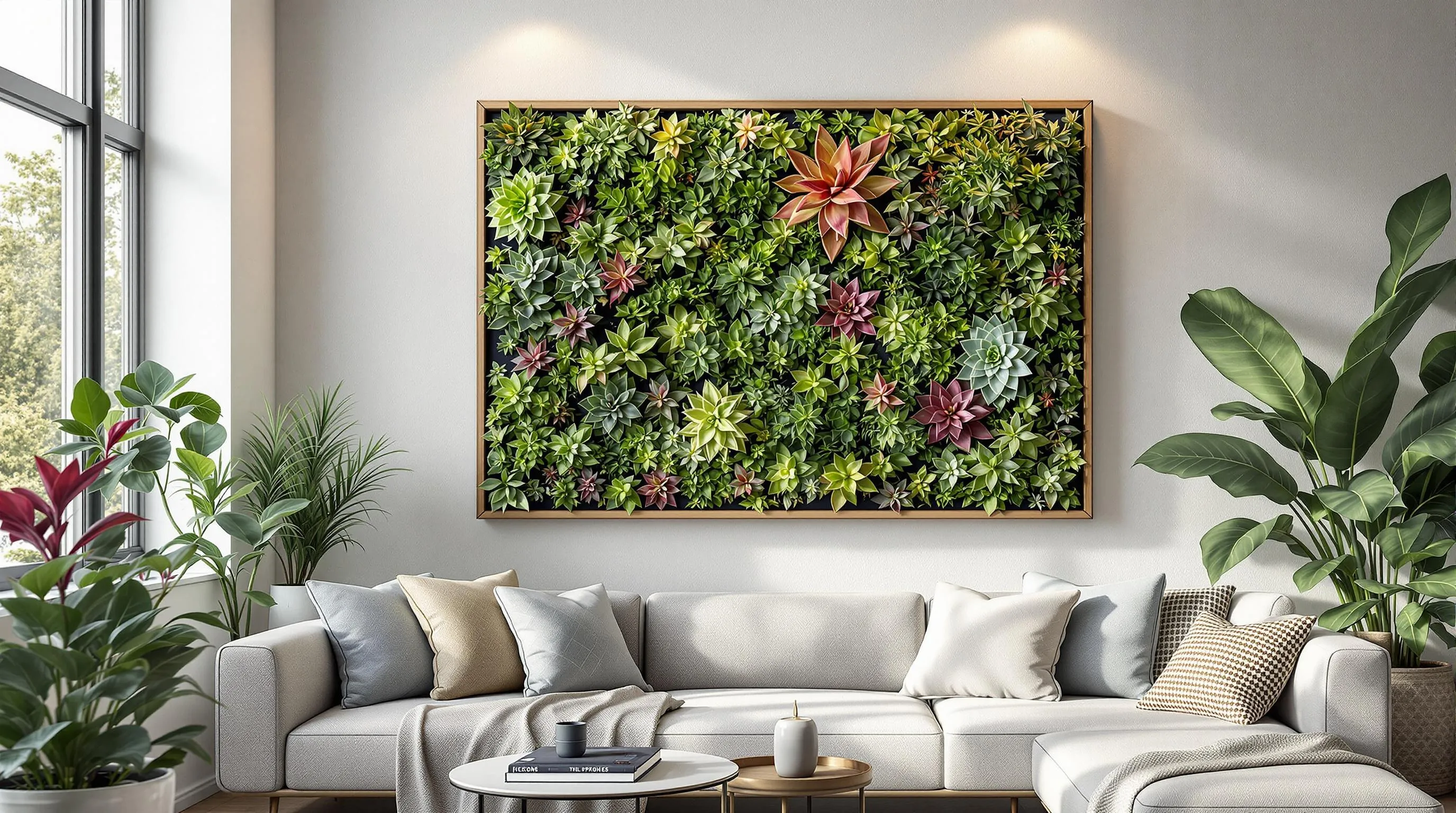 6 succulent wall frame garden ideas