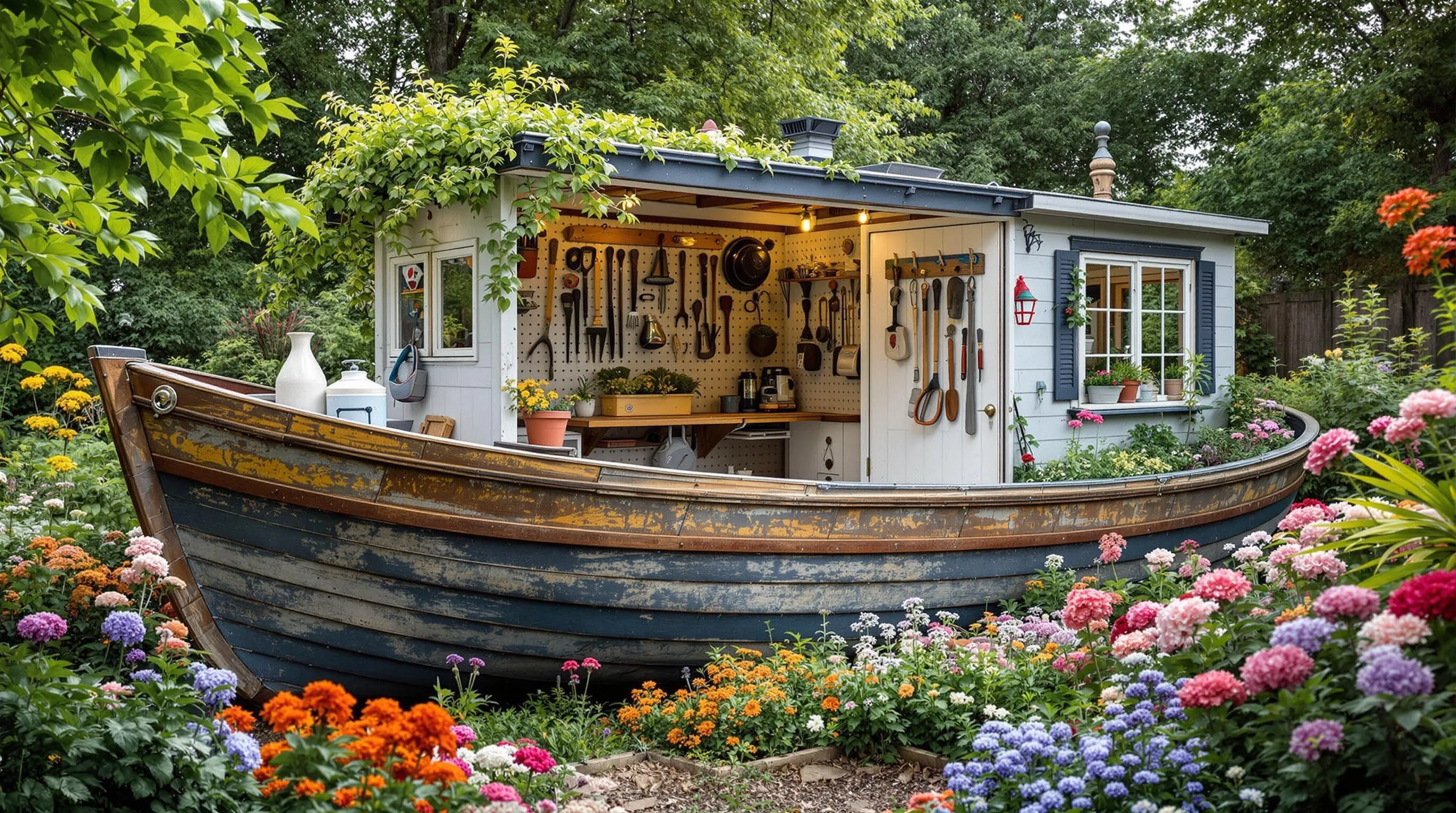 10 Creative Garden Ideas for Repurposing Old Boats into Stunning Backyard Features 9 7 garden ideas for repurposing old boats
