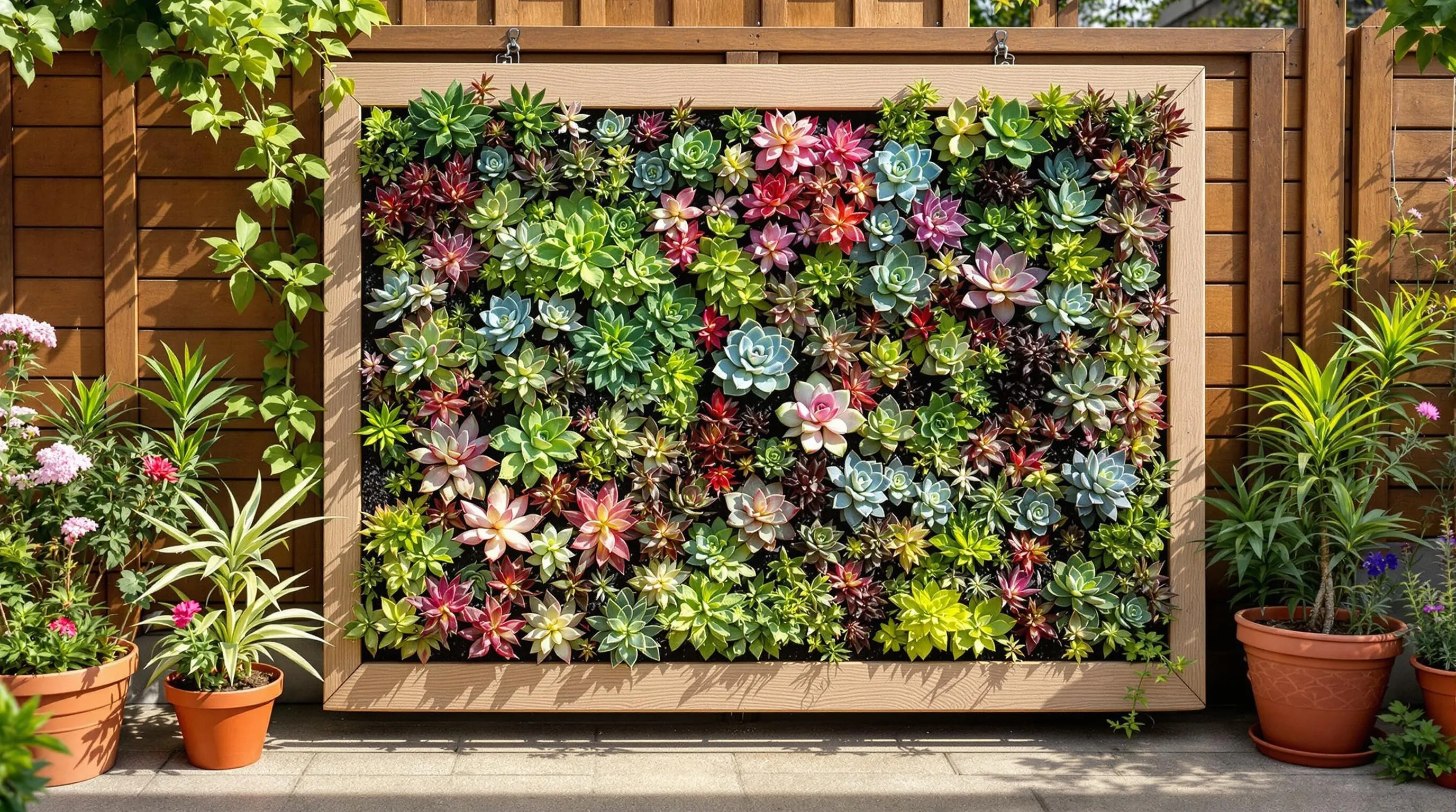 7 succulent wall frame garden ideas