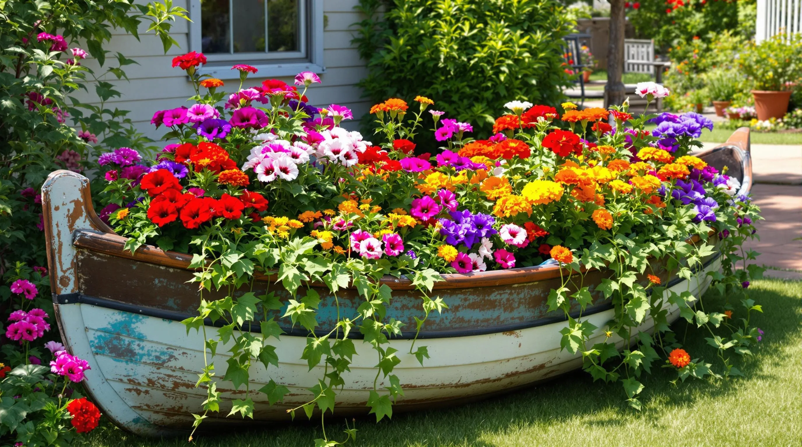 10 Creative Garden Ideas for Repurposing Old Boats into Stunning Backyard Features 10 8 garden ideas for repurposing old boats