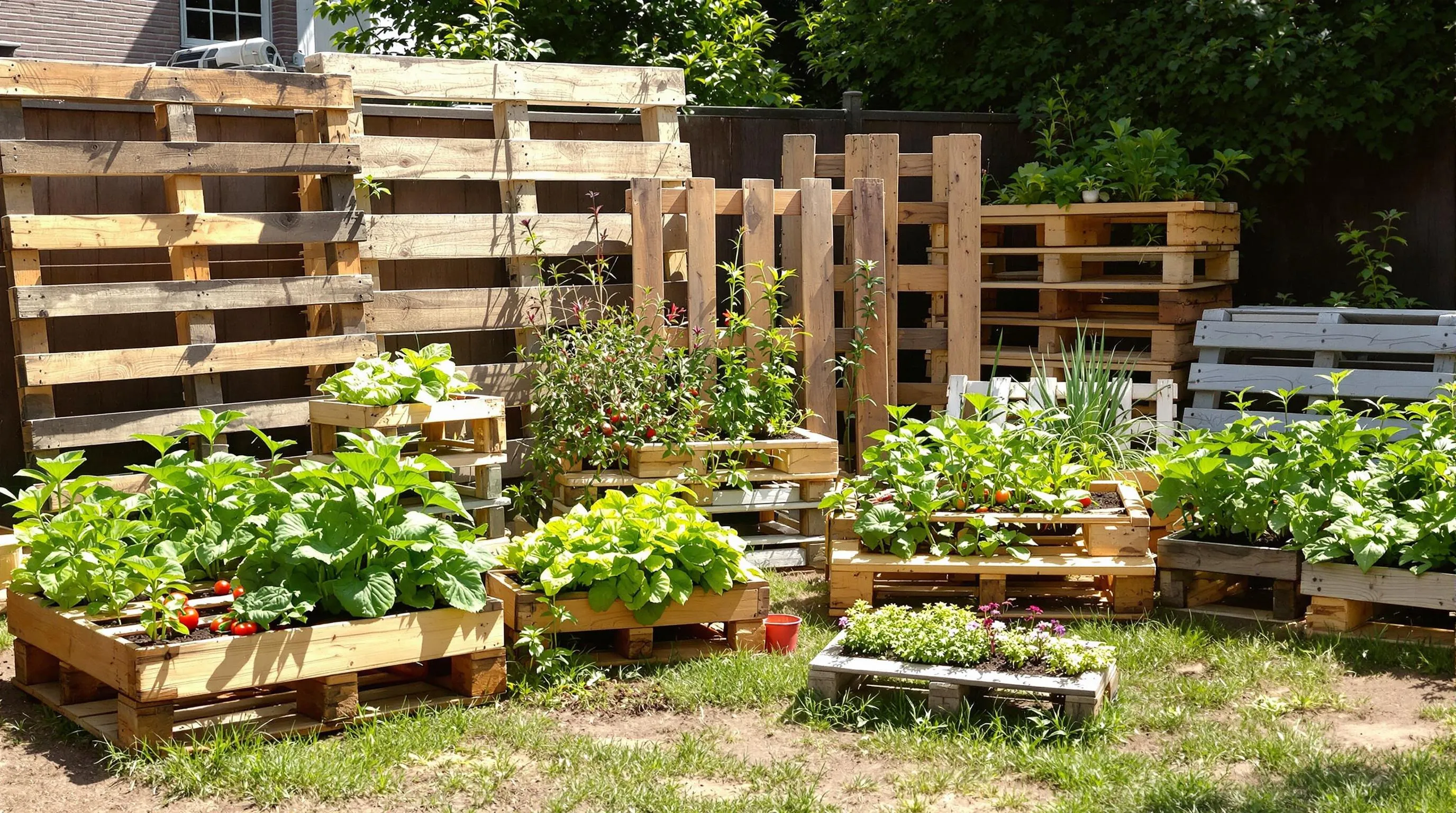 15 DIY Pallet Garden Ideas for Growing Vegetables in Small Spaces 2 pallet garden ideas for vegetables