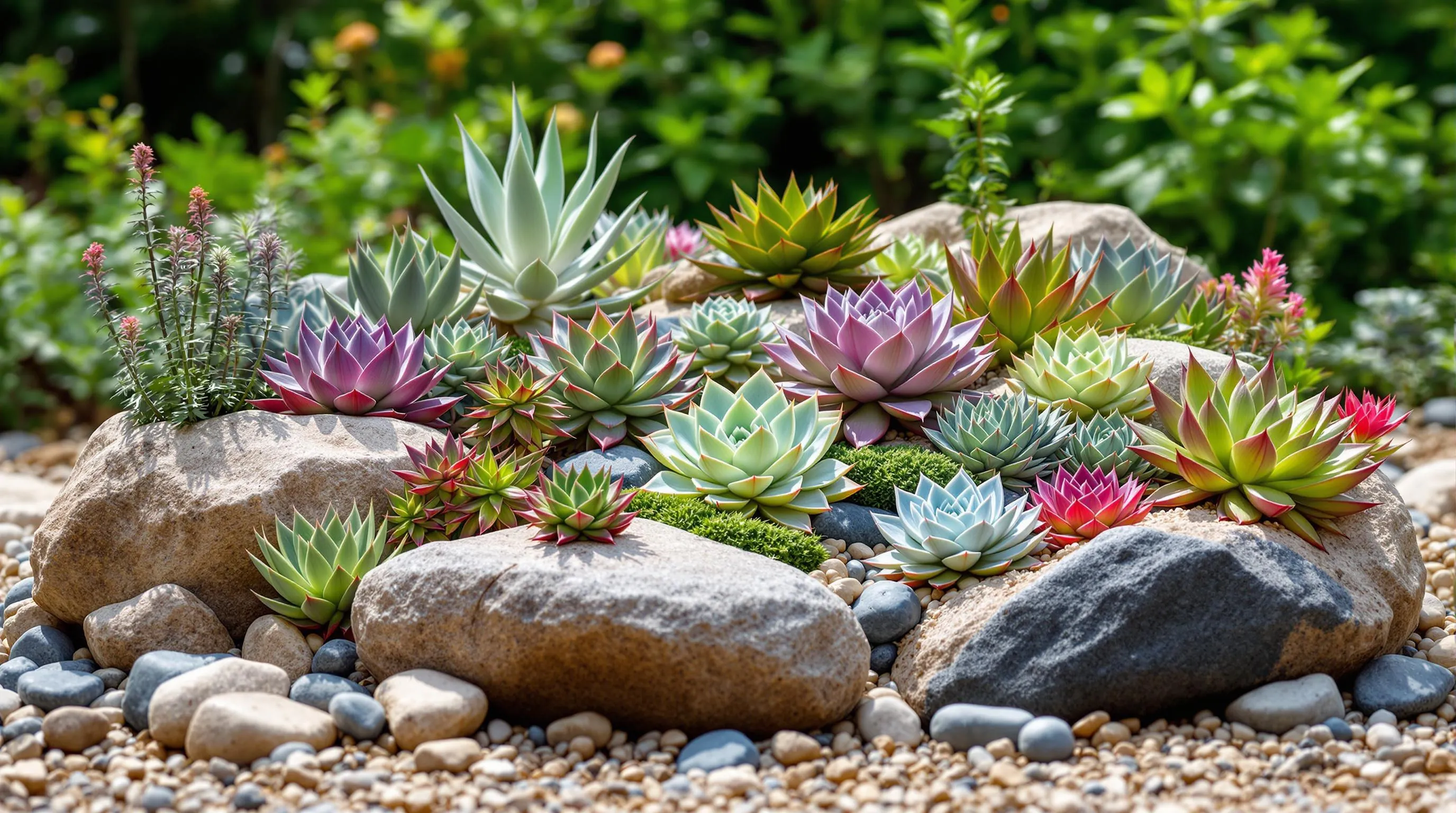 succulent rock garden ideas